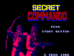 Secret Command (Europe) Title Screen